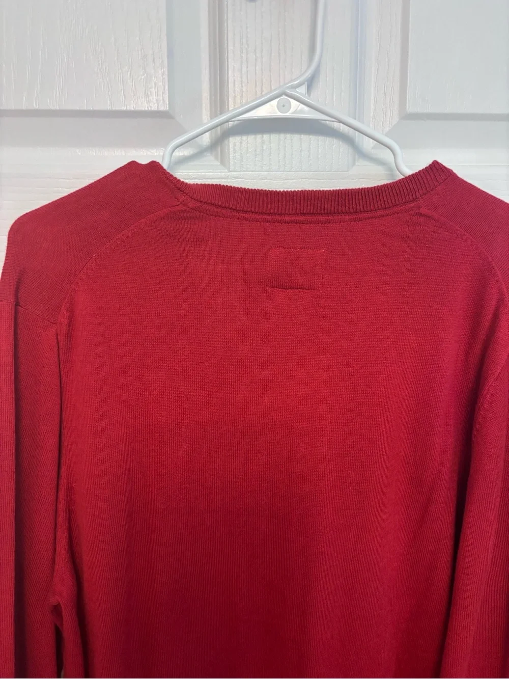 St. John's Bay Men's V-Neck Sweater - Burgundy Red